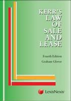 The Law of Sale and Lease (E-Book)